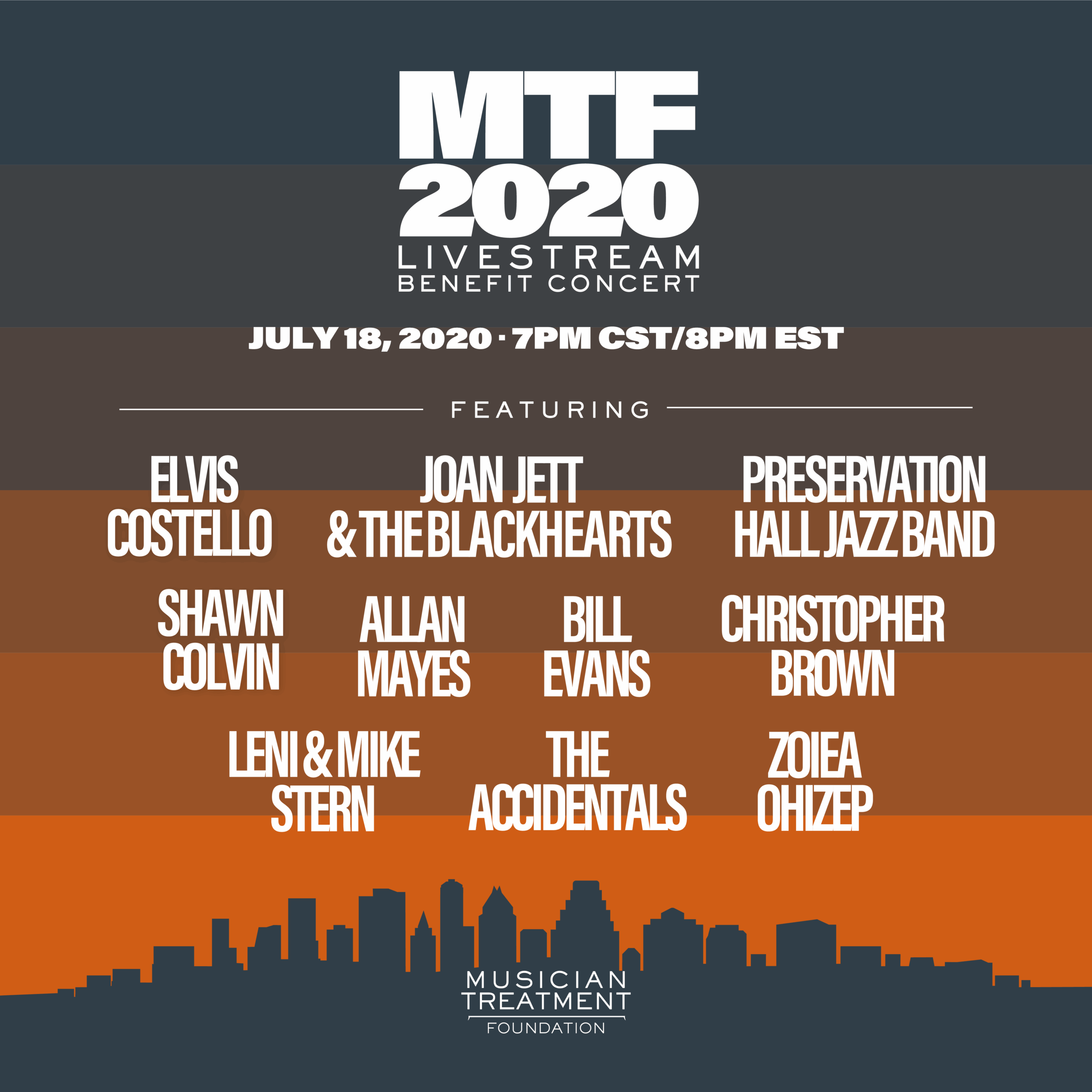 Musician Treatment Foundation Livestream Benefit Concert 2020