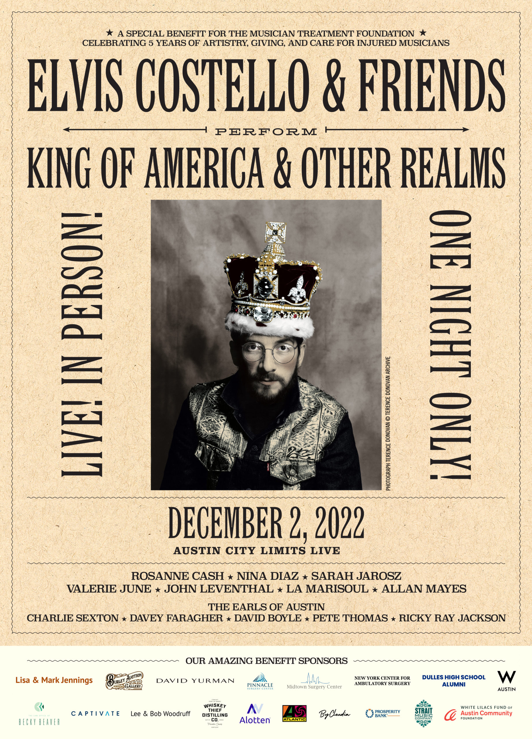 Elvis Costello & Friends: King of America & Other Realms Benefit Concert